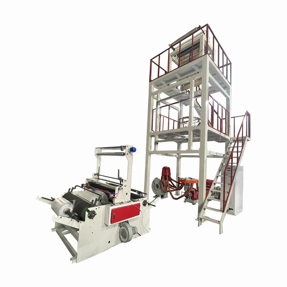 high speed mono layer high quality double winder film blowing machine blown film machine