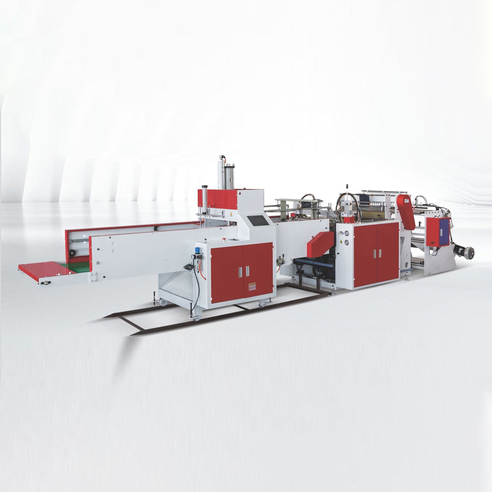 High Speed Single Line Automatic T-Shirt Bag Carrier Bag  Making Machine